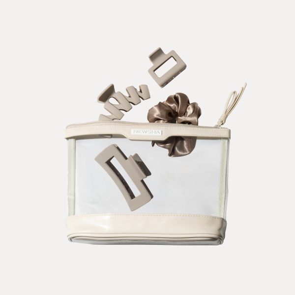 Hair Accessoire Set Beige (4er)